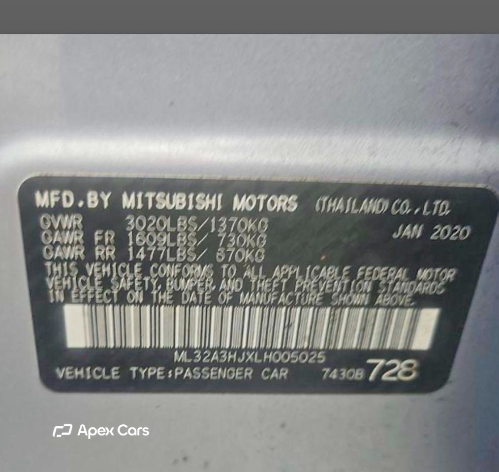 Mitsubishi Mirage 2020