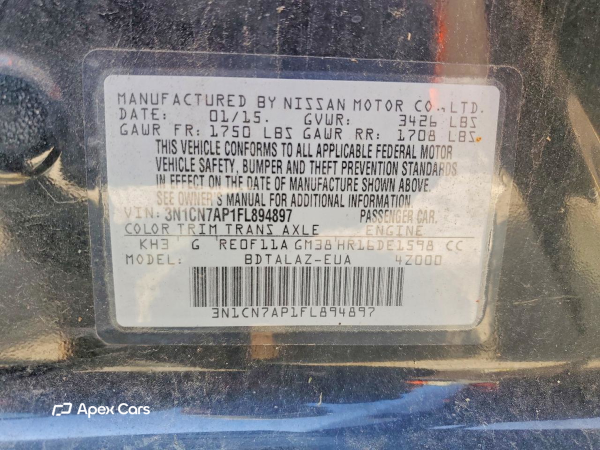 Nissan Versa 2015