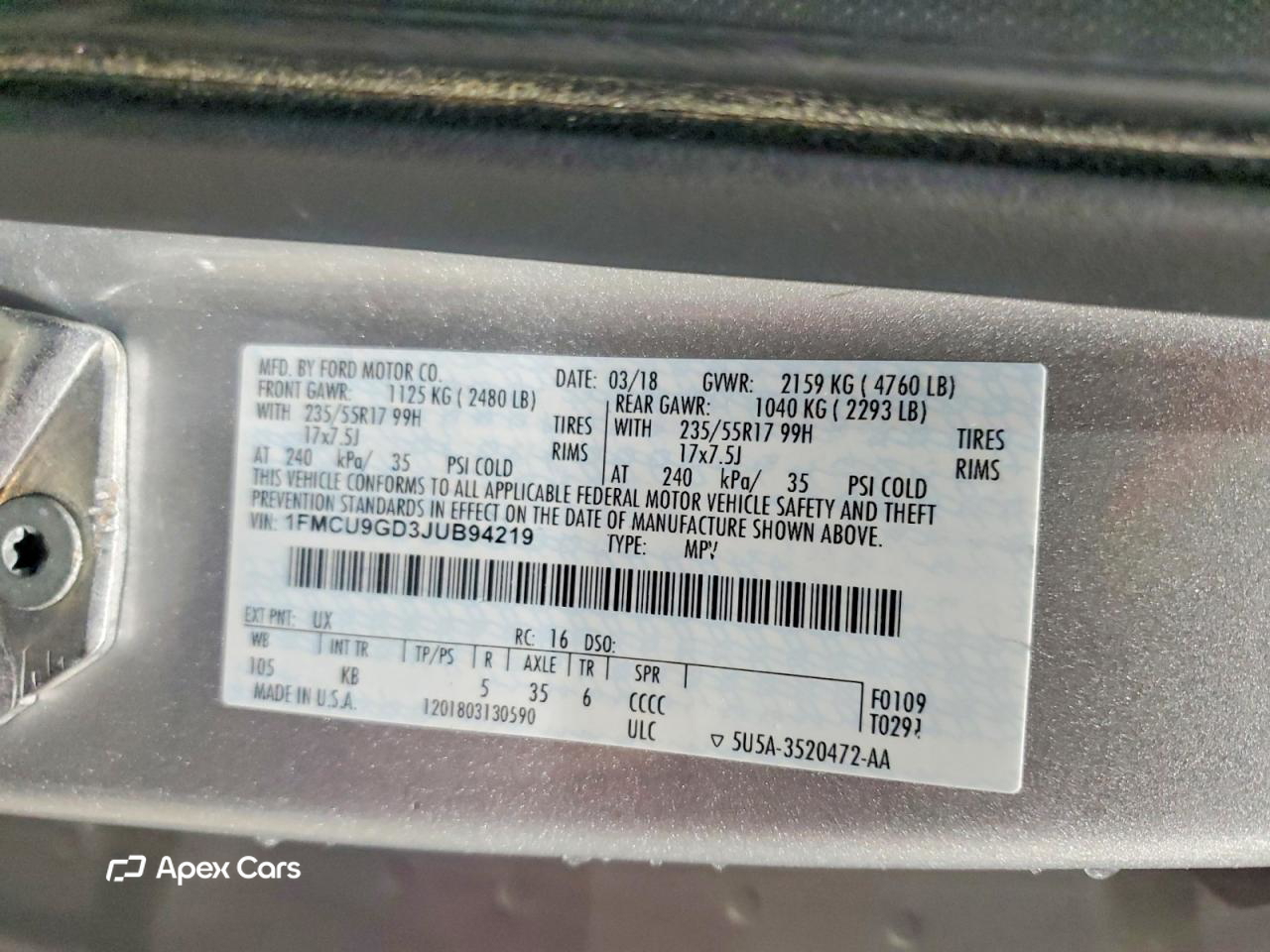 Ford Escape 2018