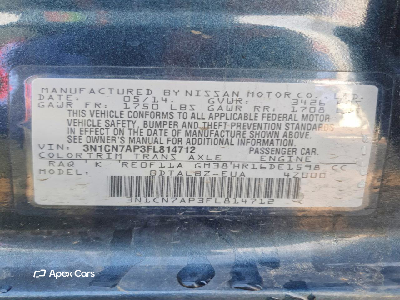 Nissan Versa 2015