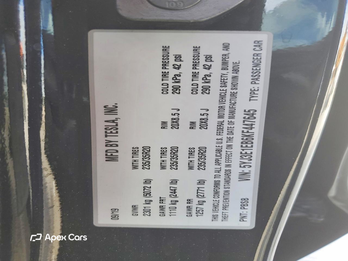 Tesla Model 3 2019