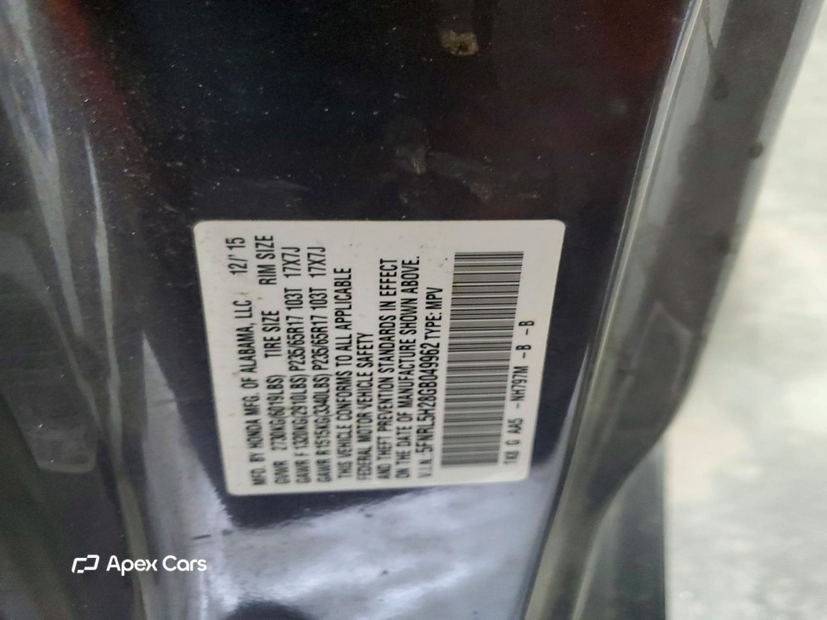 Honda Odyssey 2016