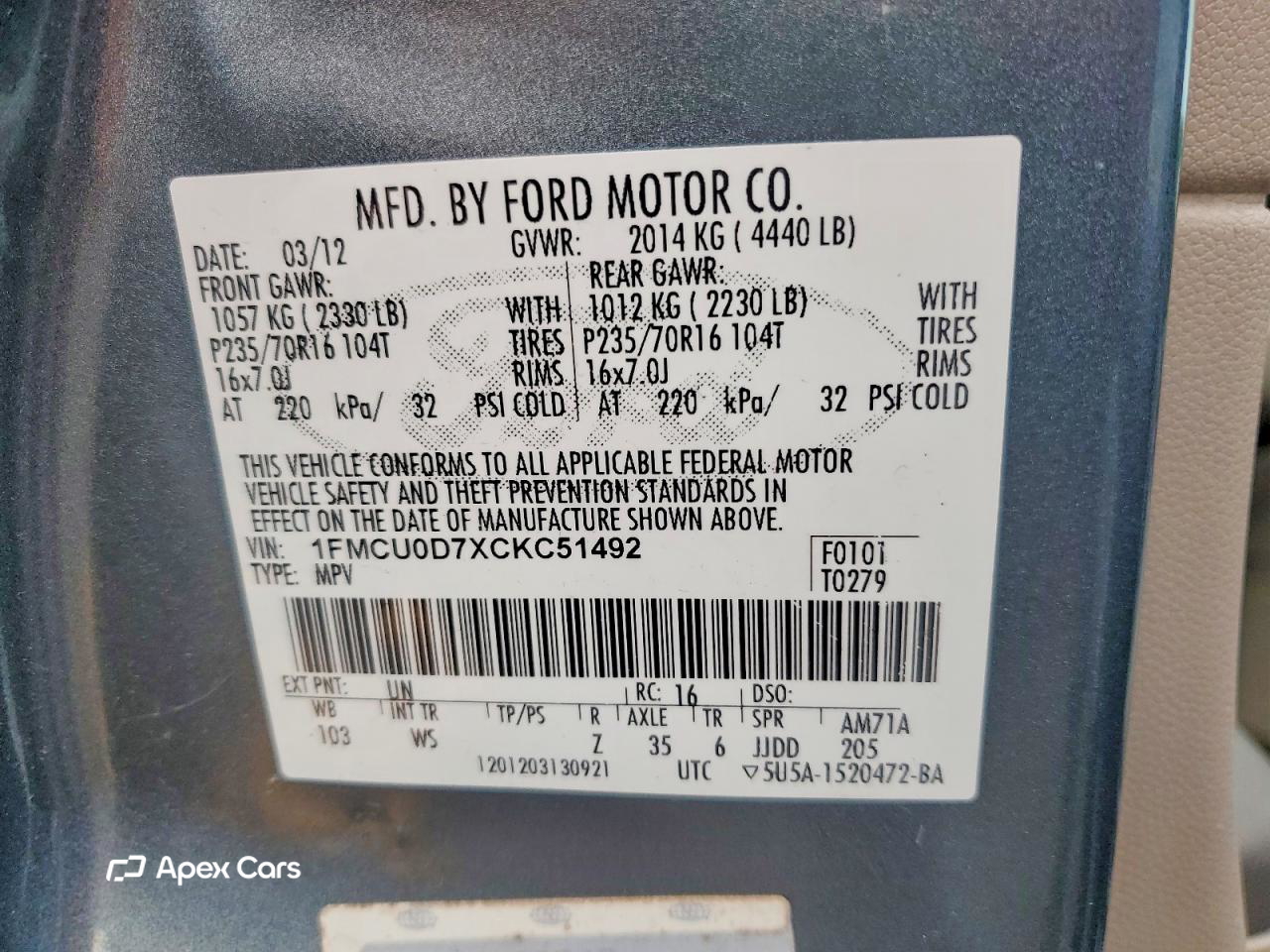 Ford Escape 2012