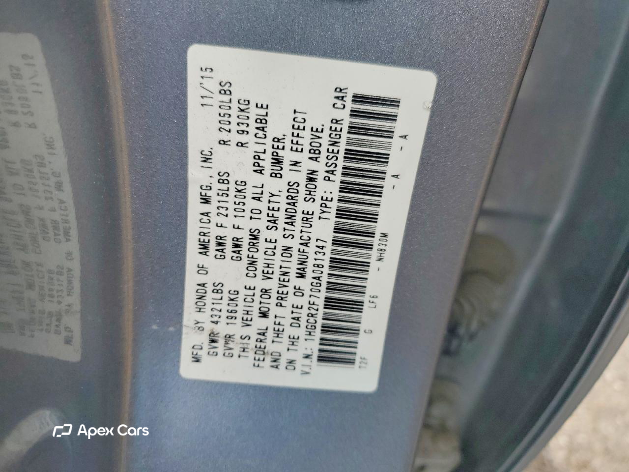 Honda Accord 2016