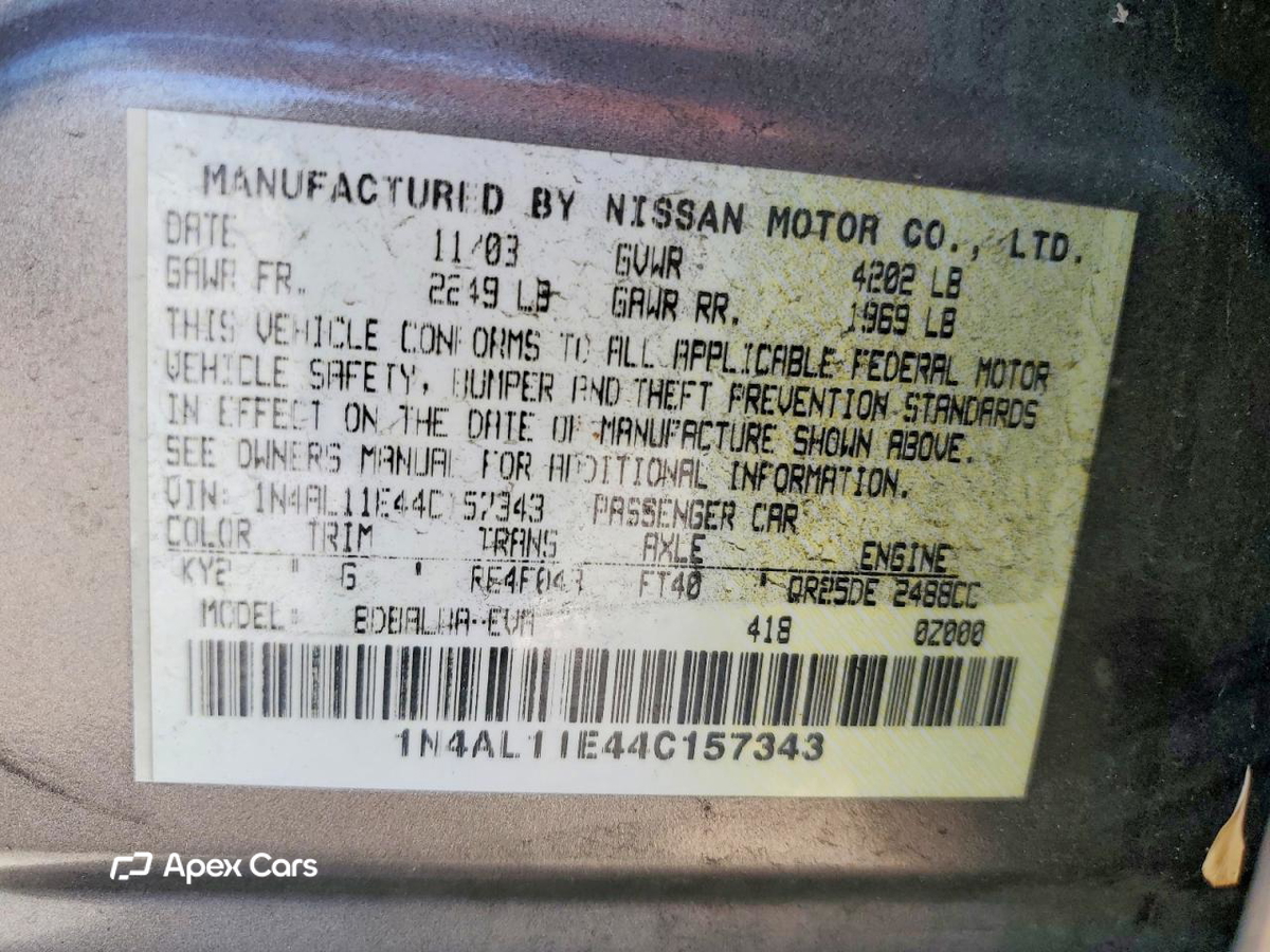 Nissan Altima 2004