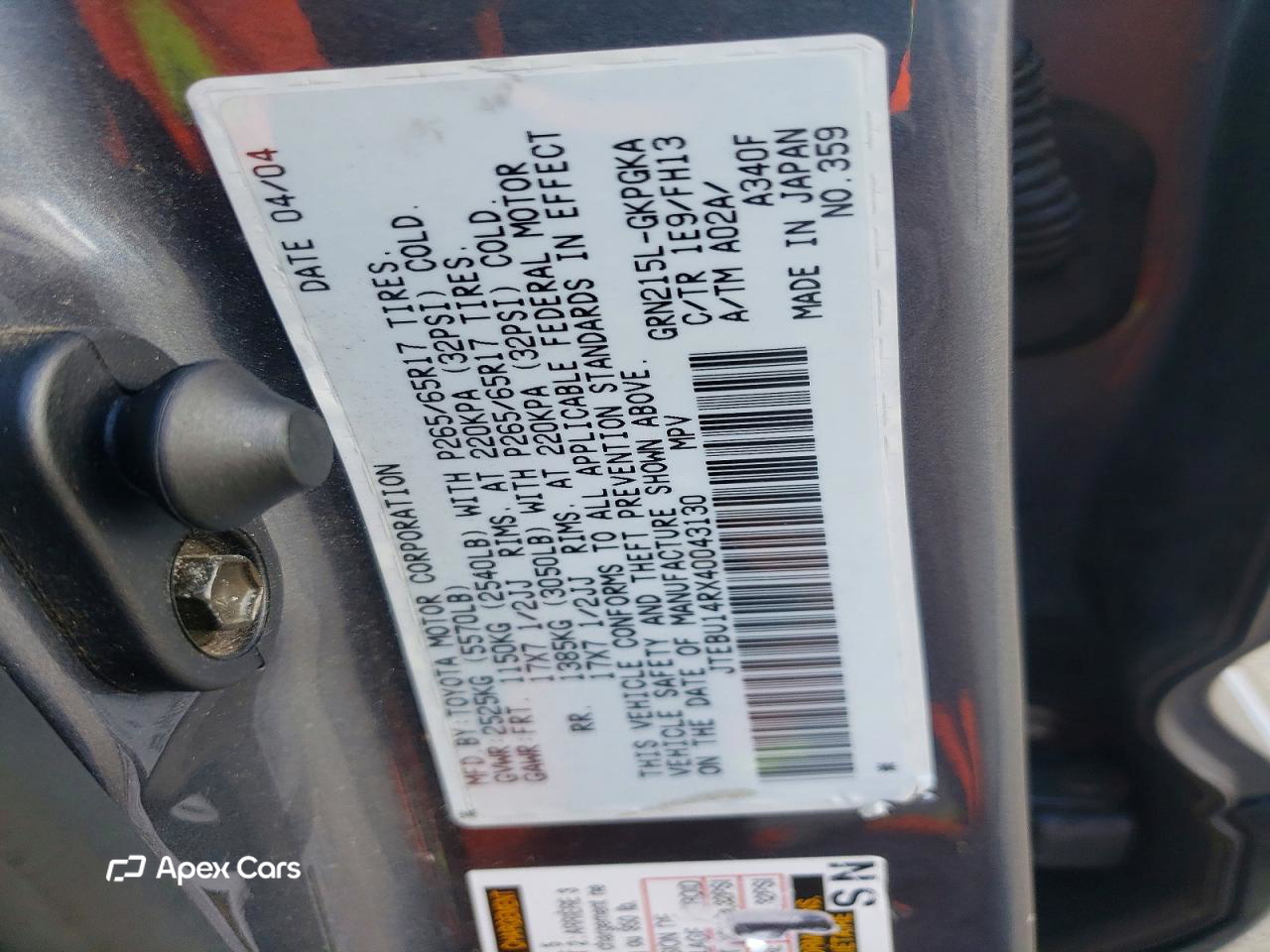 Toyota 4Runner 2004