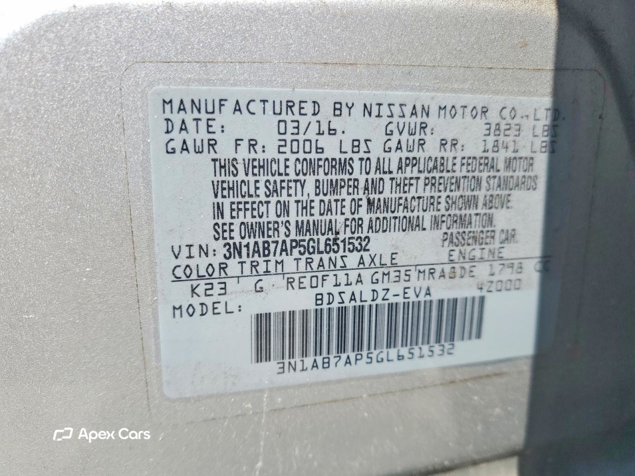 Nissan Sentra 2016