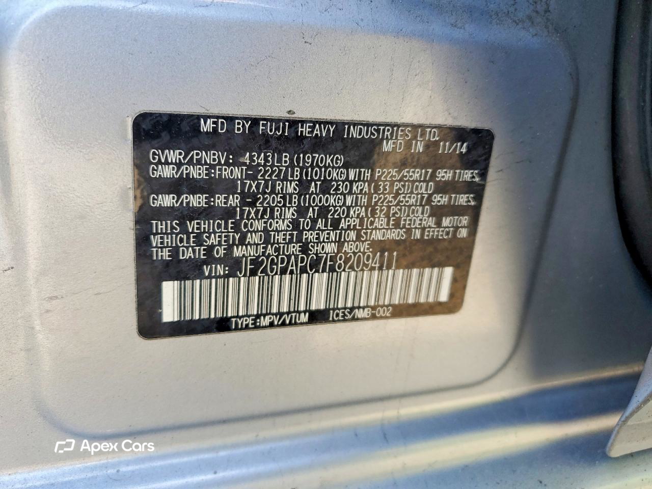 Subaru XV 2015
