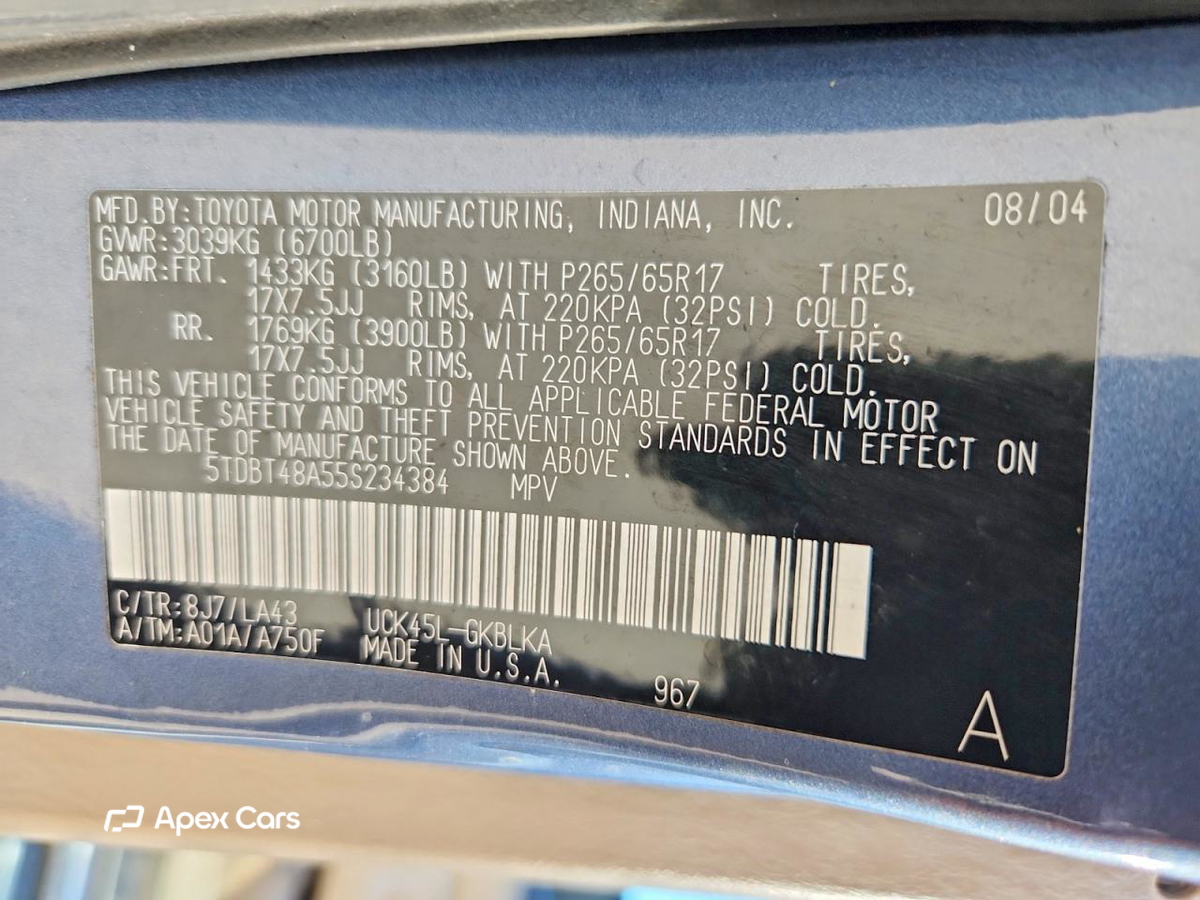 Toyota Sequoia 2005
