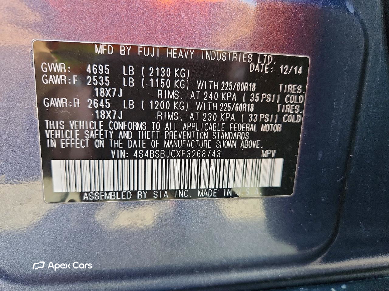 Subaru Outback 2015