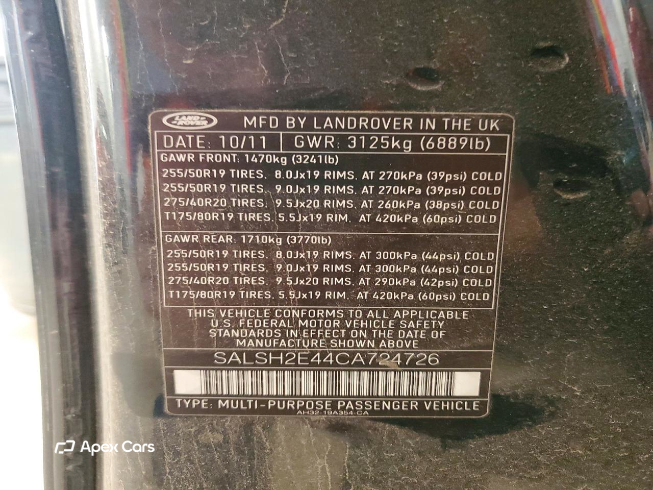 Land Rover Range Rover 2012