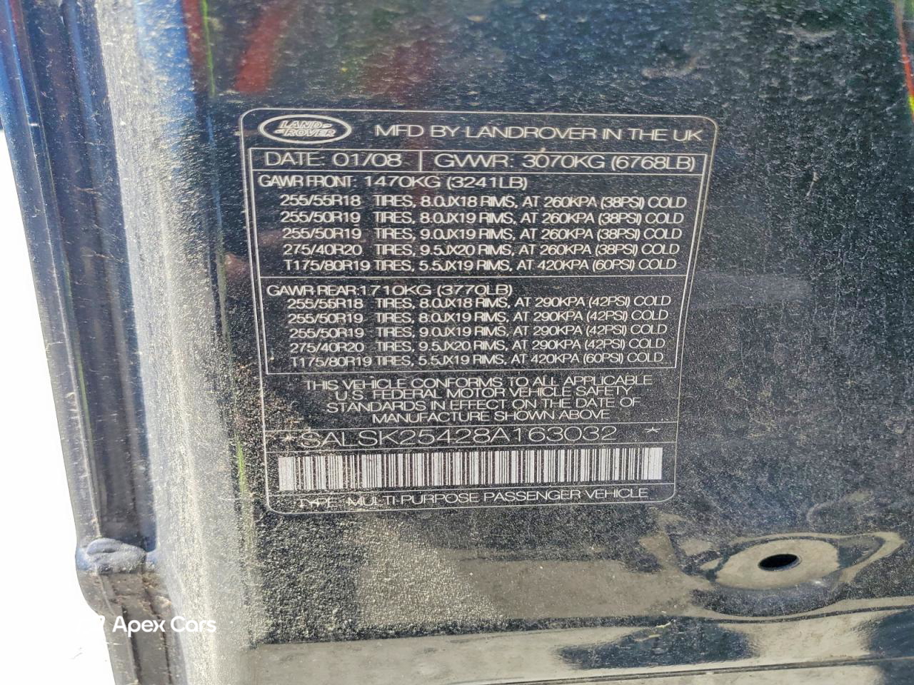 Land Rover Range Rover 2008
