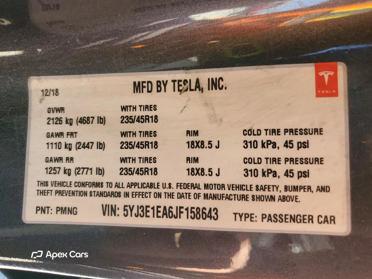 Tesla Model 3 2018