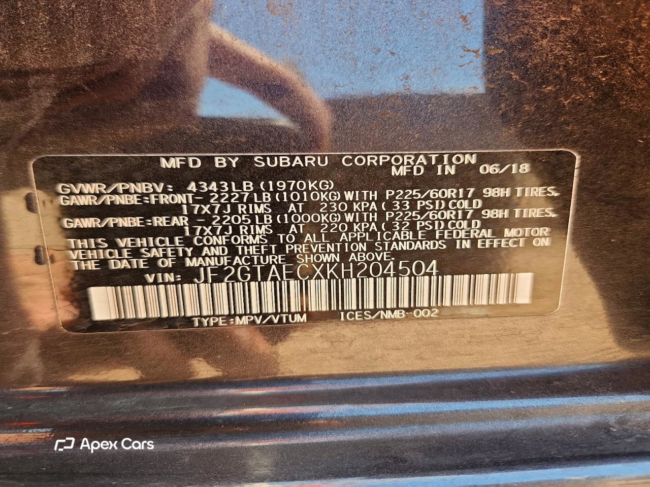 Subaru XV 2019