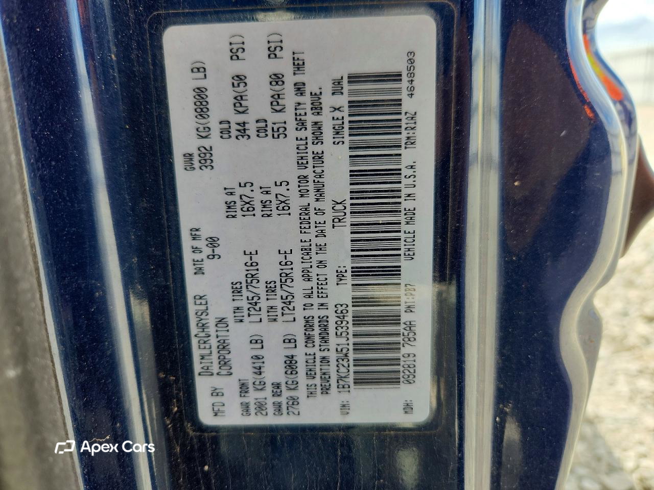 Dodge RAM 2001