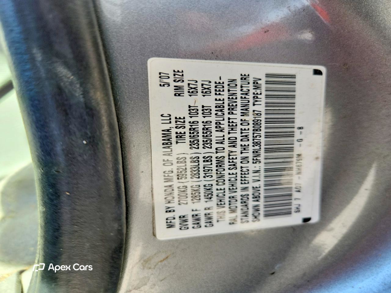 Honda Odyssey 2007
