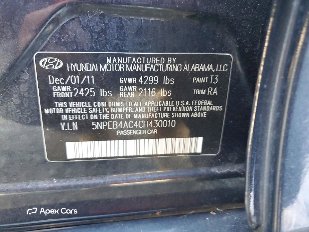 Hyundai Sonata 2012