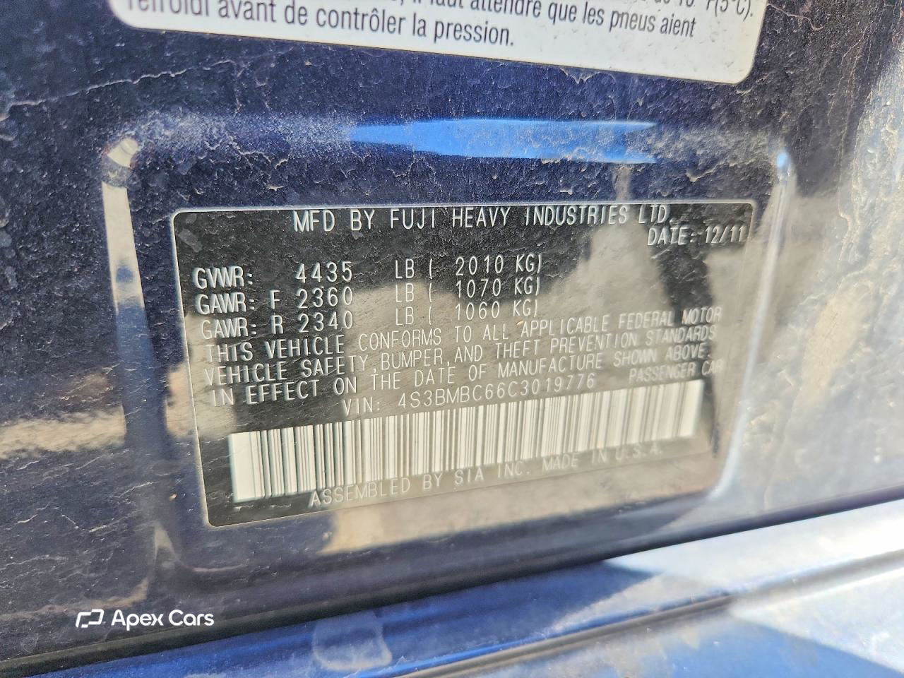 Subaru Legacy 2012
