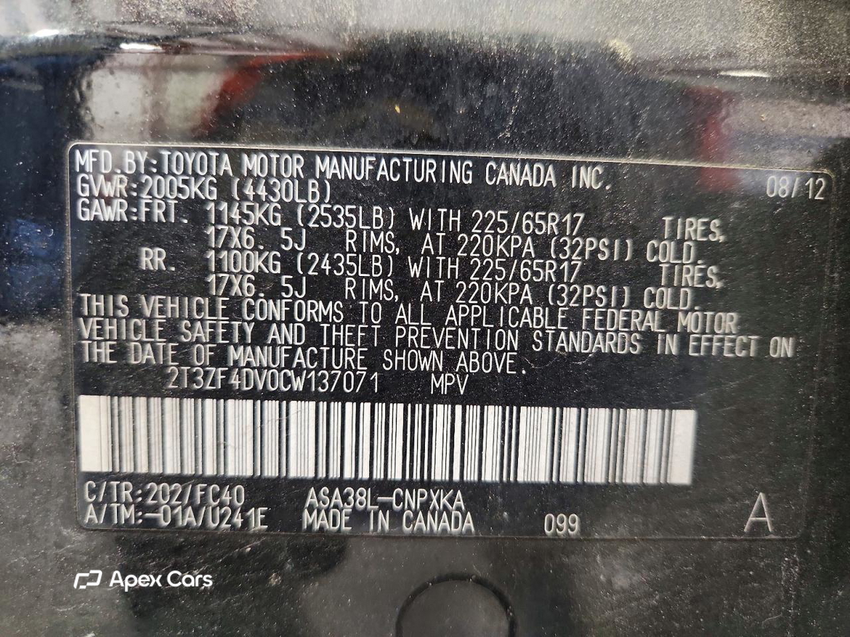 Toyota RAV 4 2012
