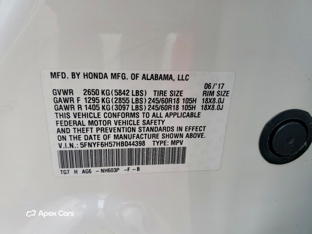 Honda Pilot 2017