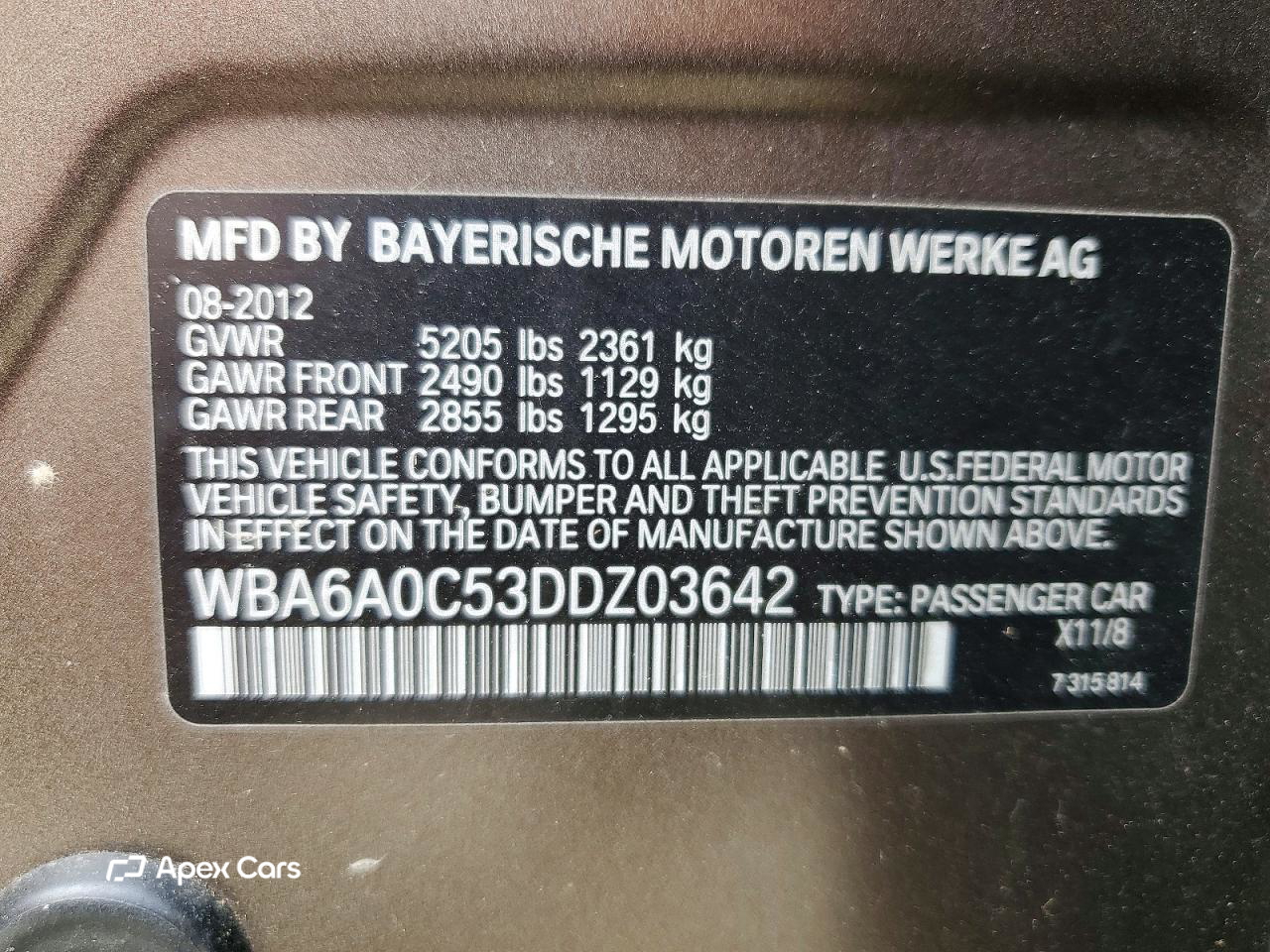 BMW Series 6 2013