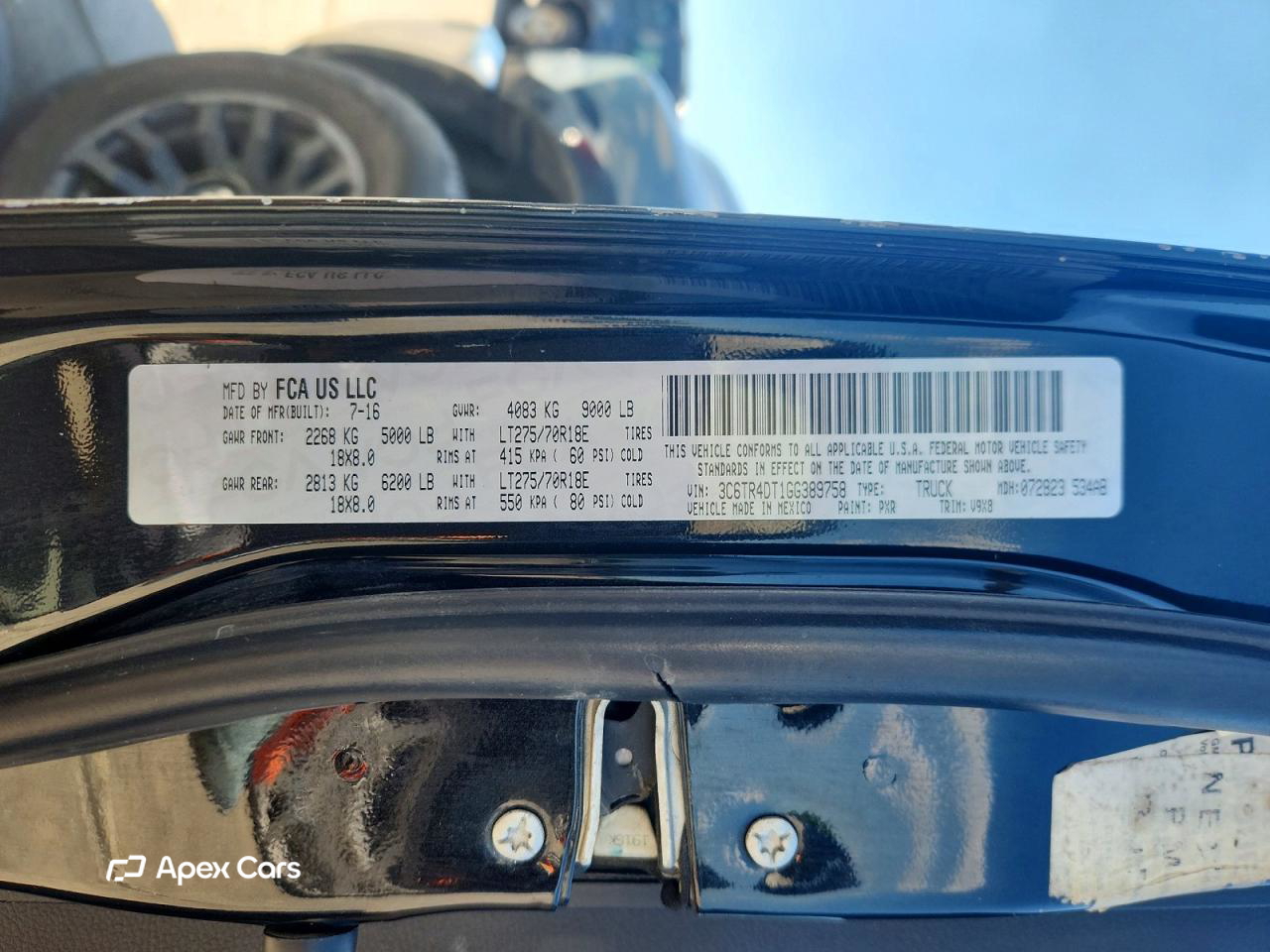 RAM 2500 2016