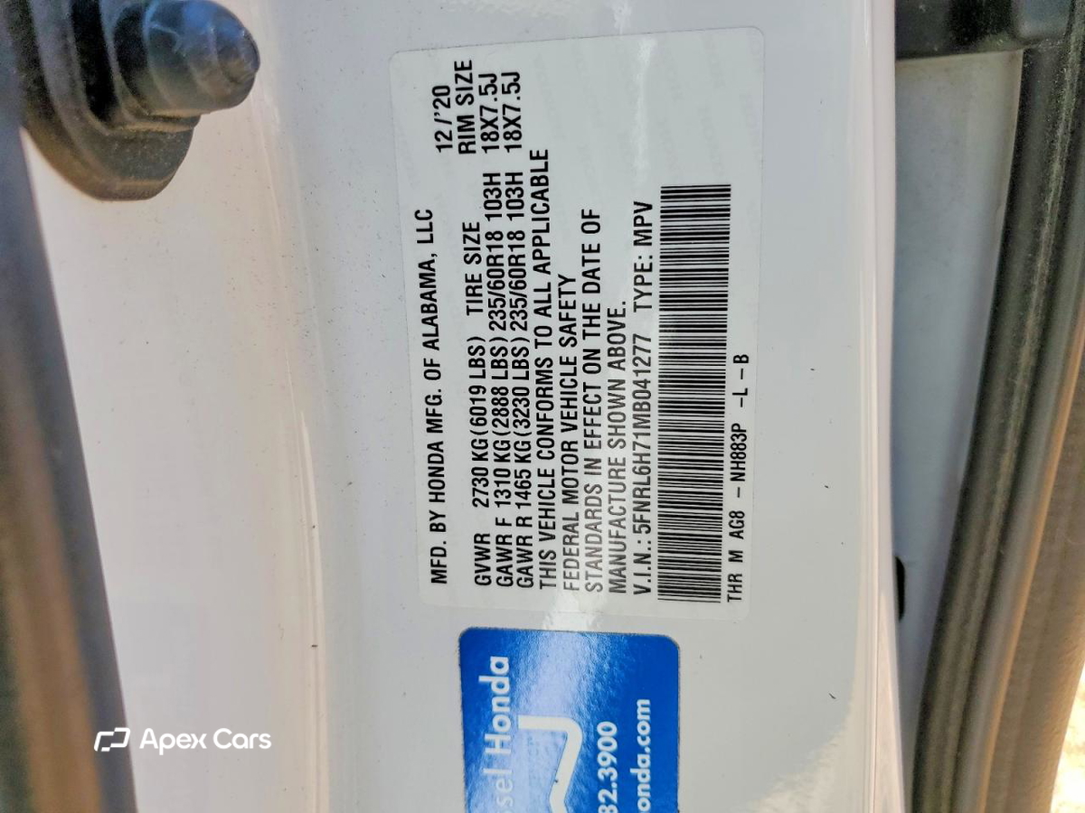 Honda Odyssey 2021