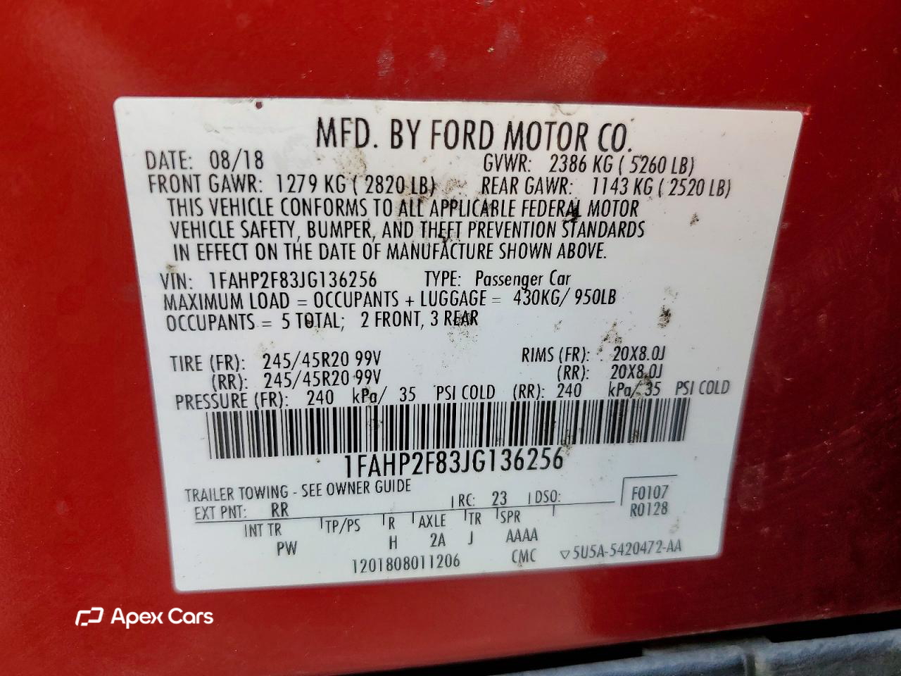 Ford Taurus 2018