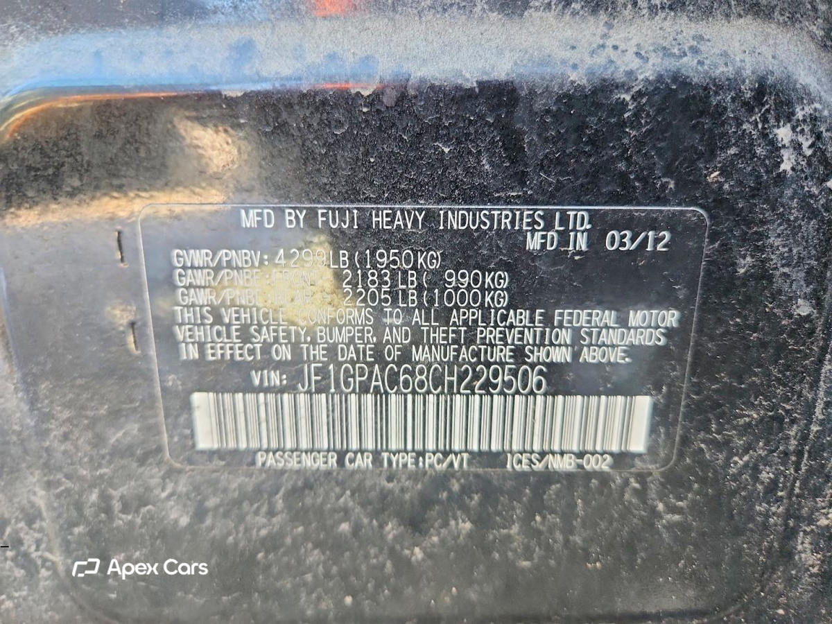 Subaru Impreza 2012