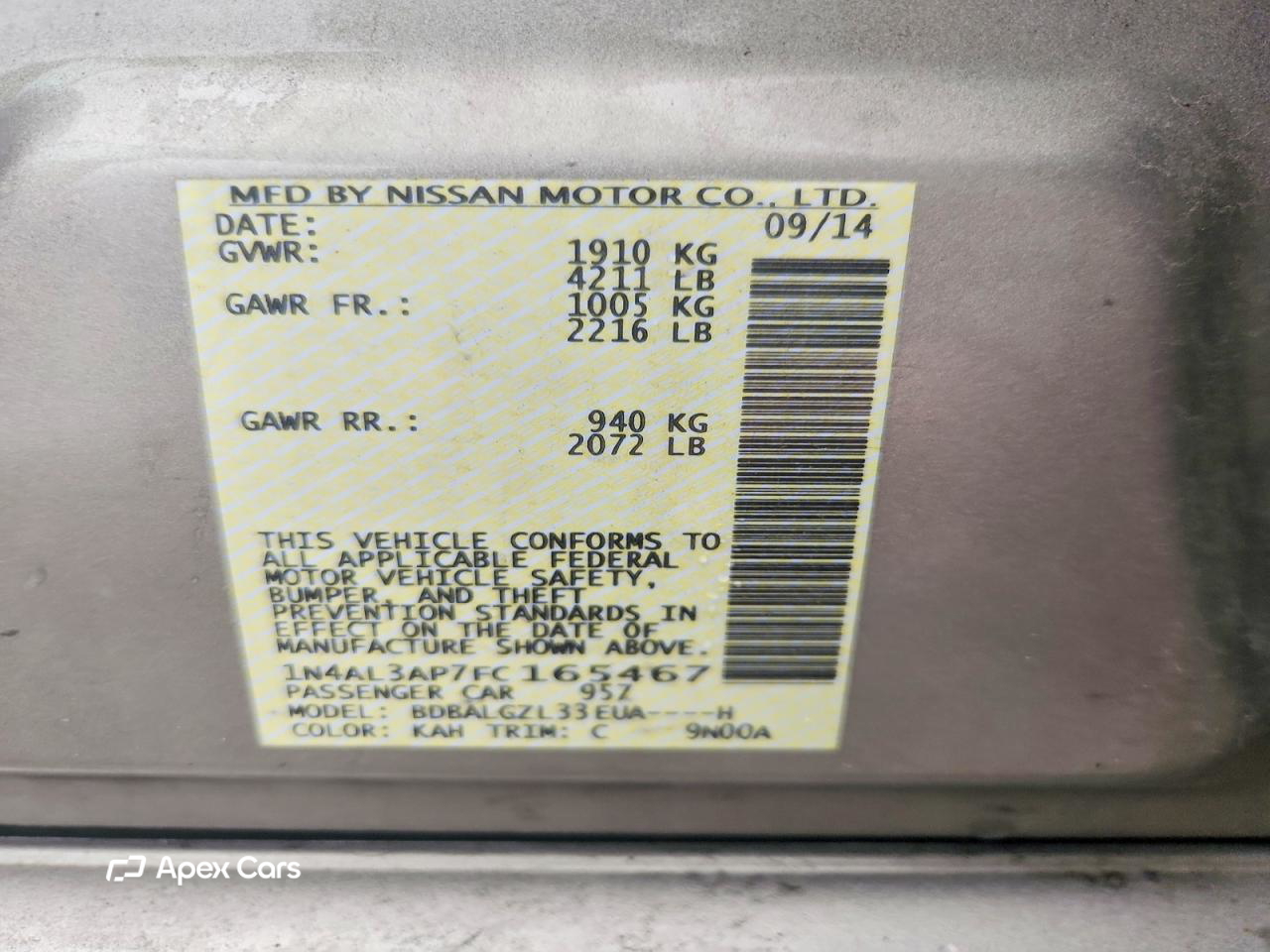 Nissan Altima 2015