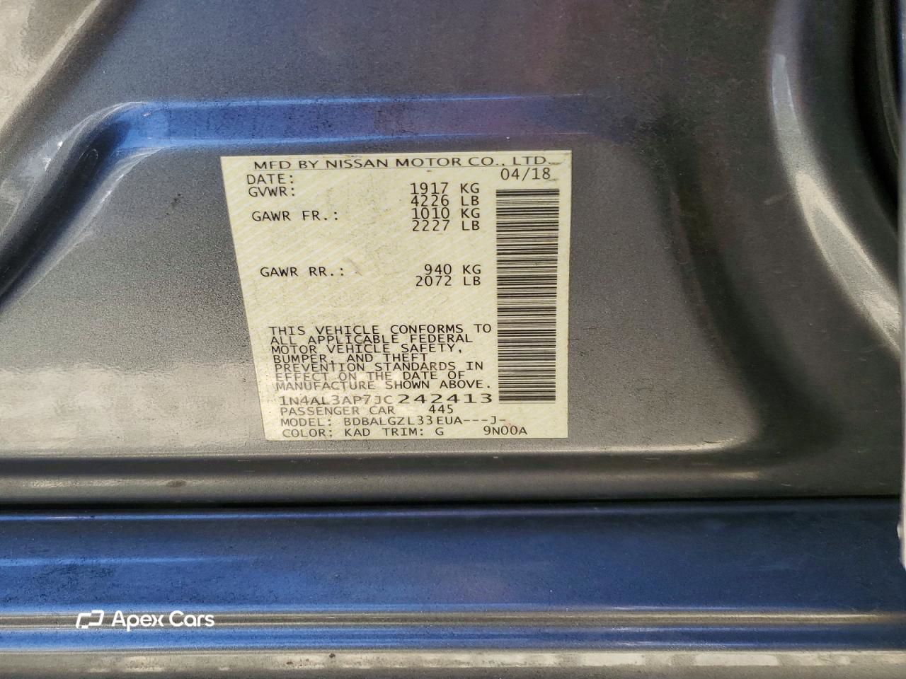 Nissan Altima 2018