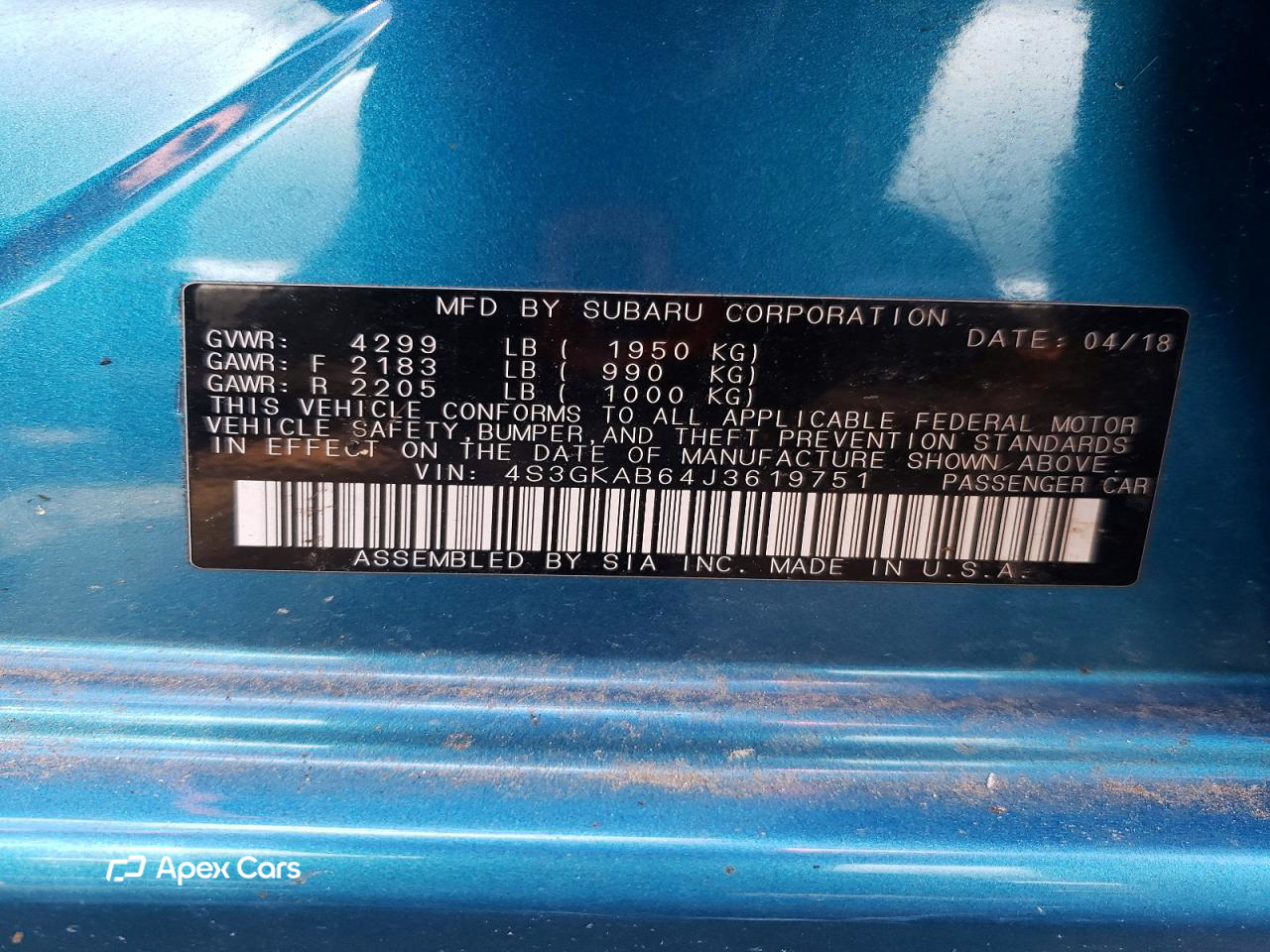 Subaru Impreza 2018