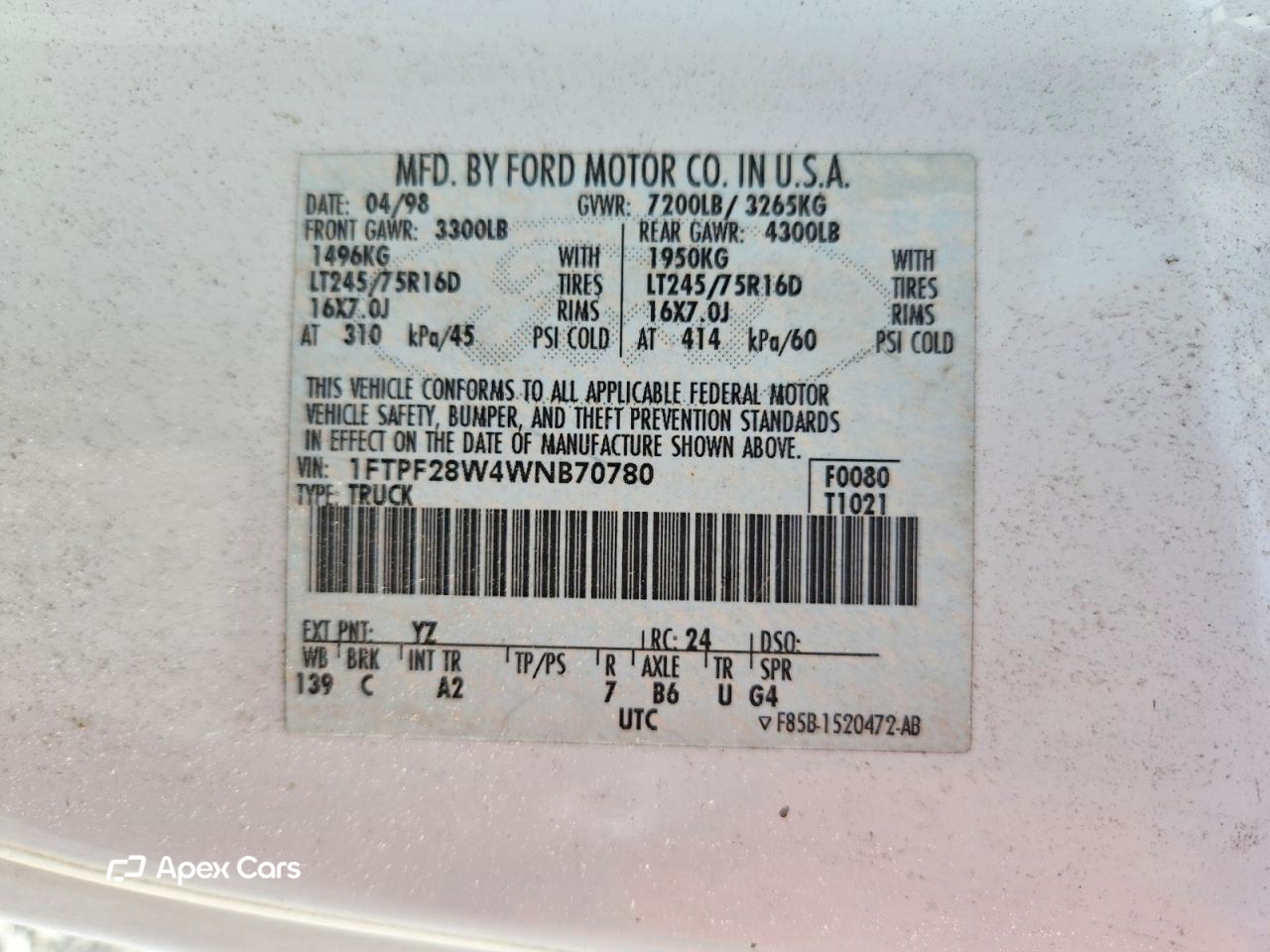 Ford F250 1998