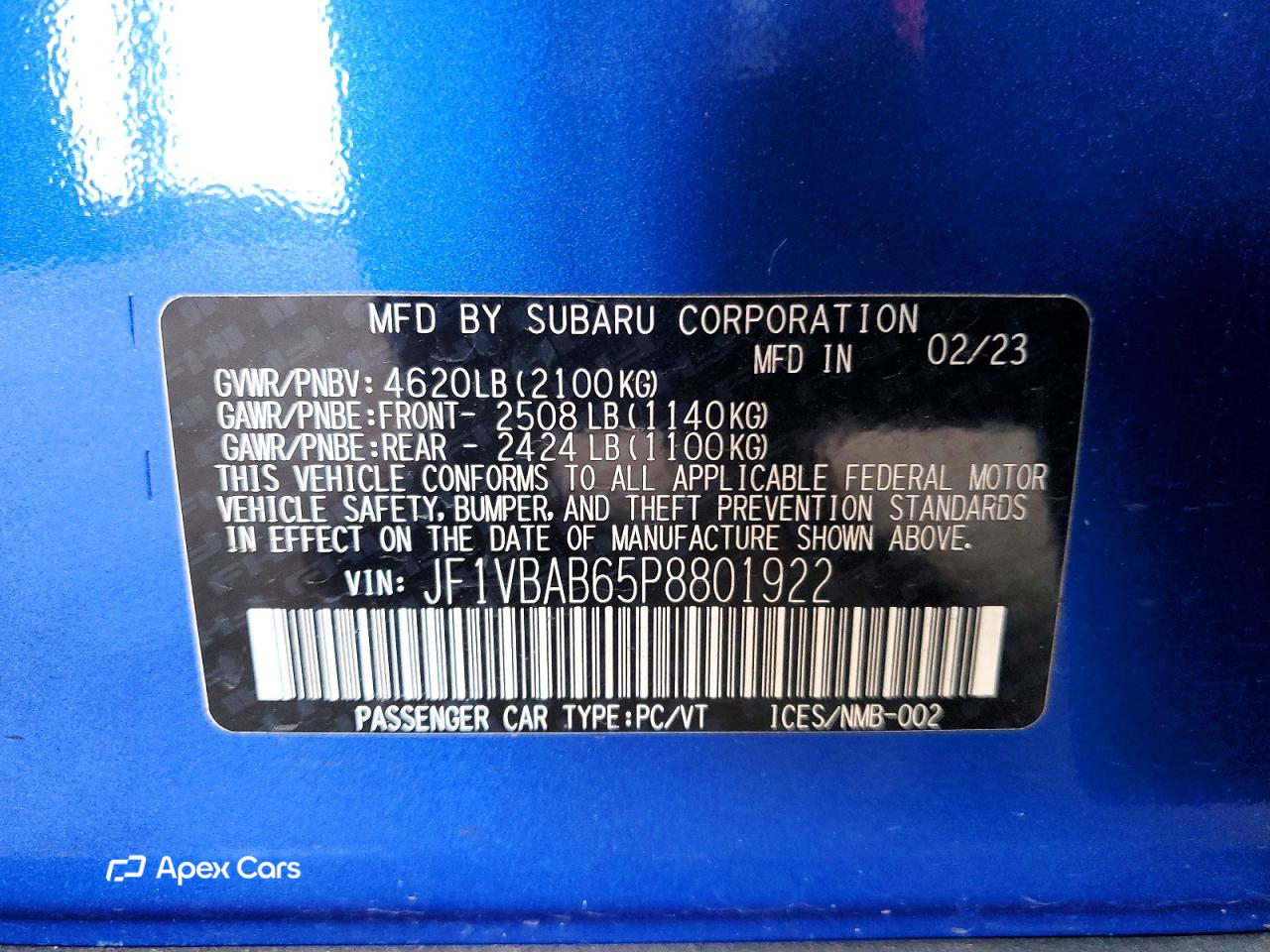Subaru WRX 2023