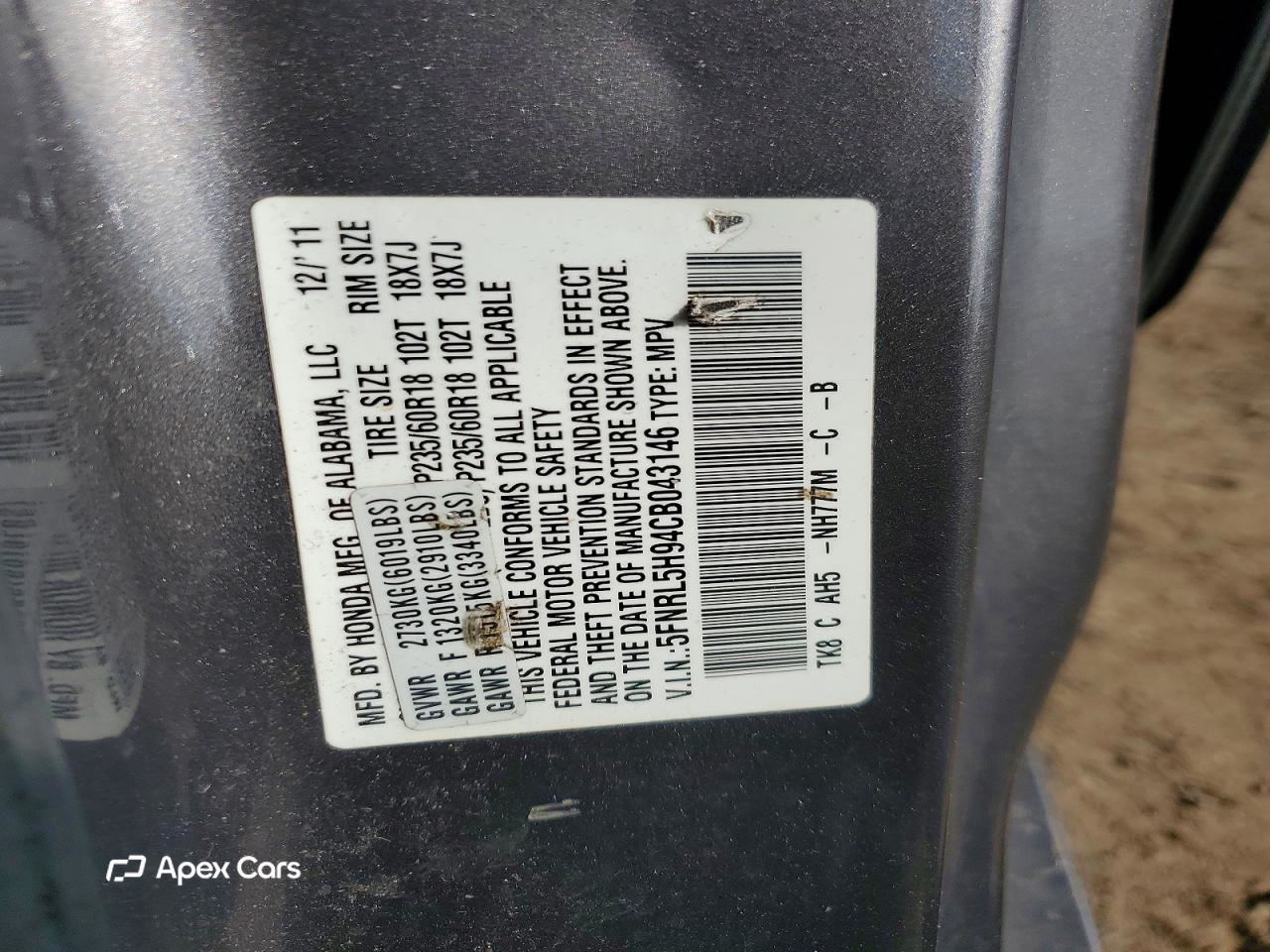 Honda Odyssey 2012