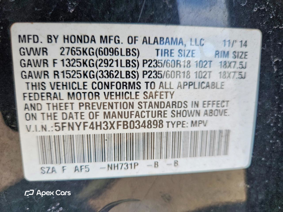Honda Pilot 2015
