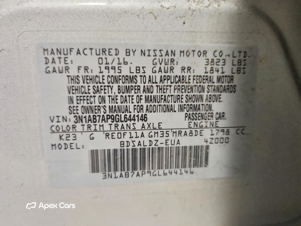 Nissan Sentra 2016