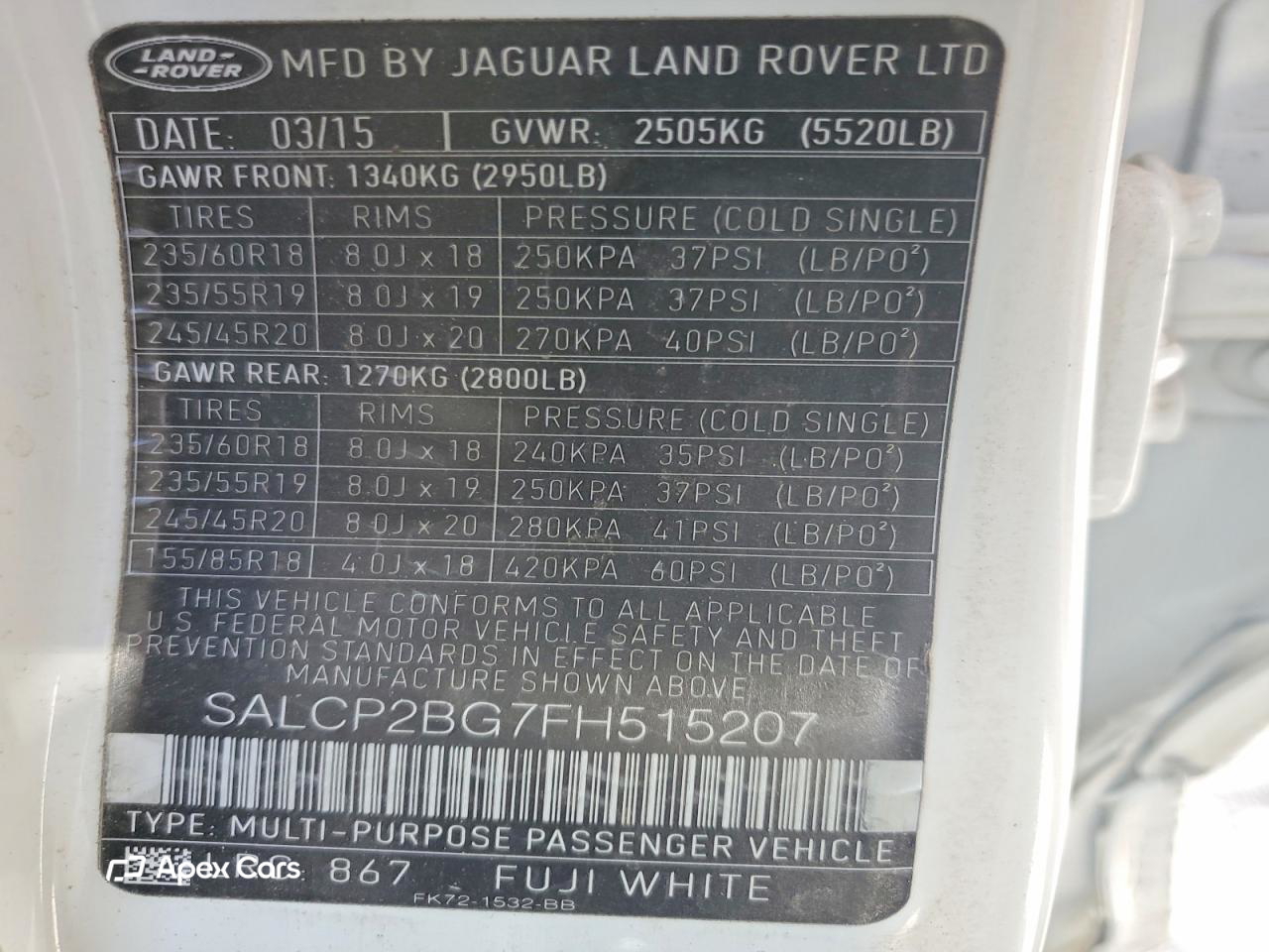 Land Rover Discovery 2015