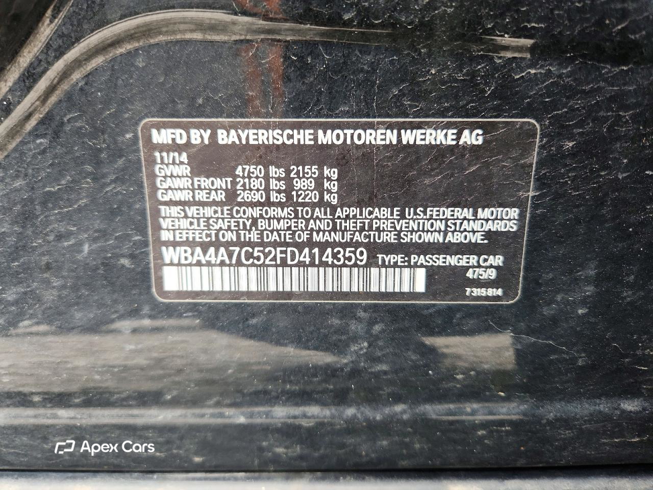 BMW Series 4 2015