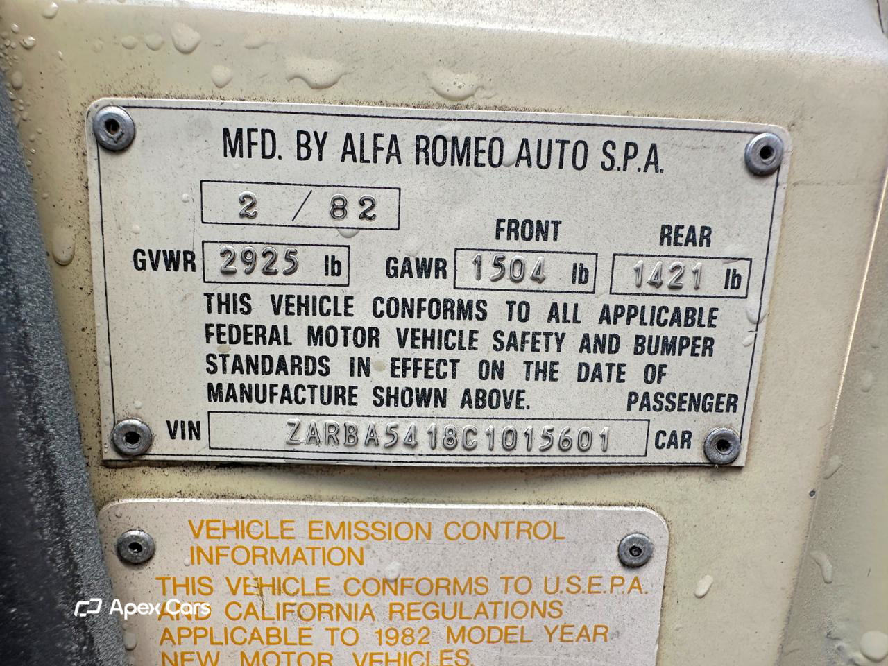 Alfa Romeo Giulia 1982
