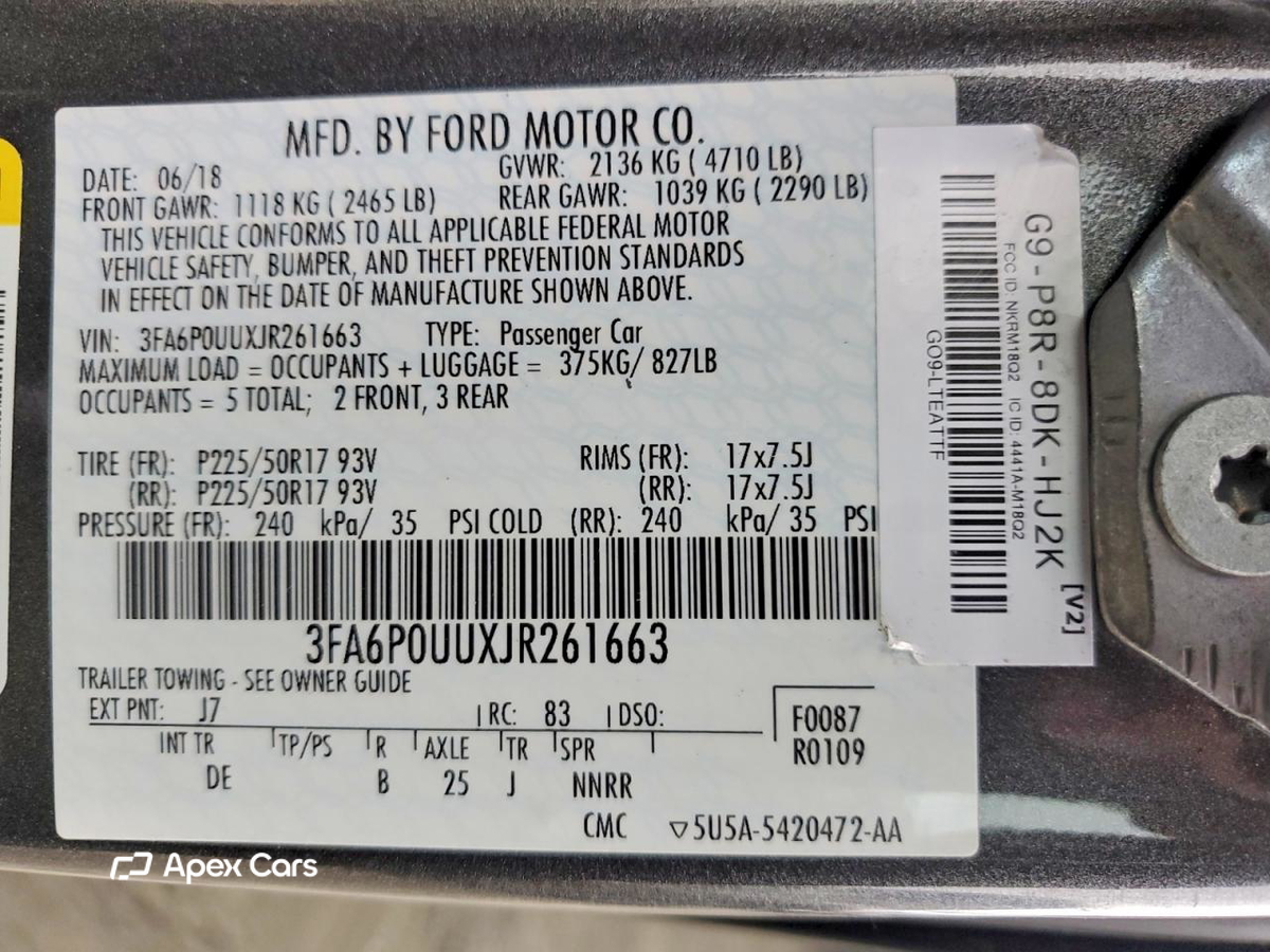 Ford Fusion 2018