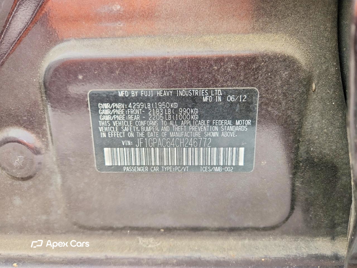 Subaru Impreza 2012