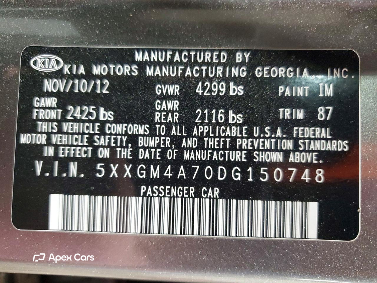 Kia Optima 2013
