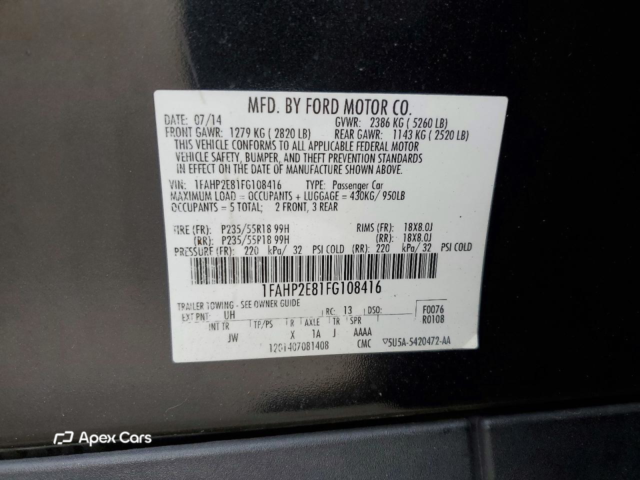 Ford Taurus 2015