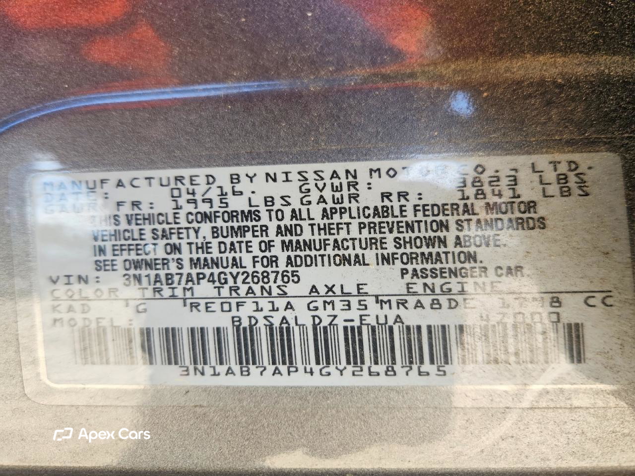 Nissan Sentra 2016