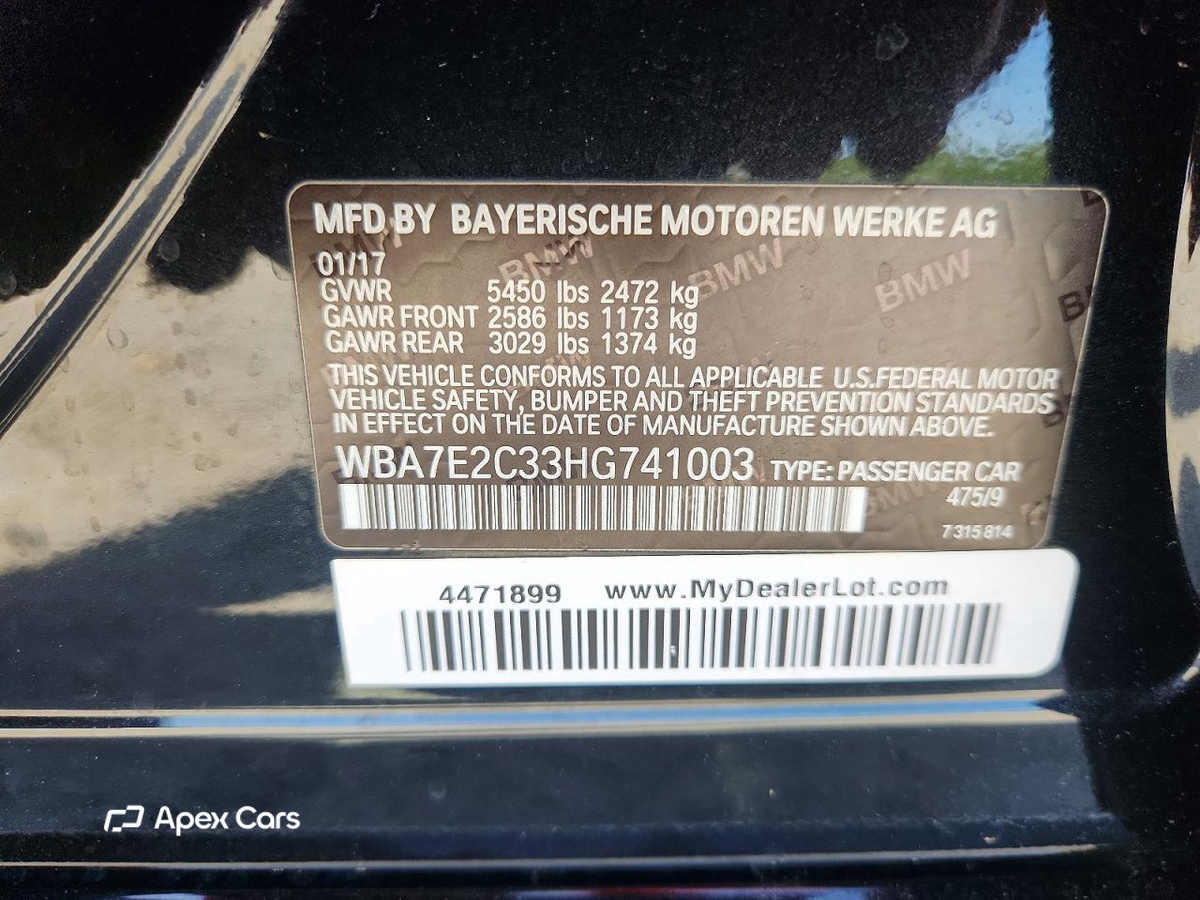BMW Series 7 2017