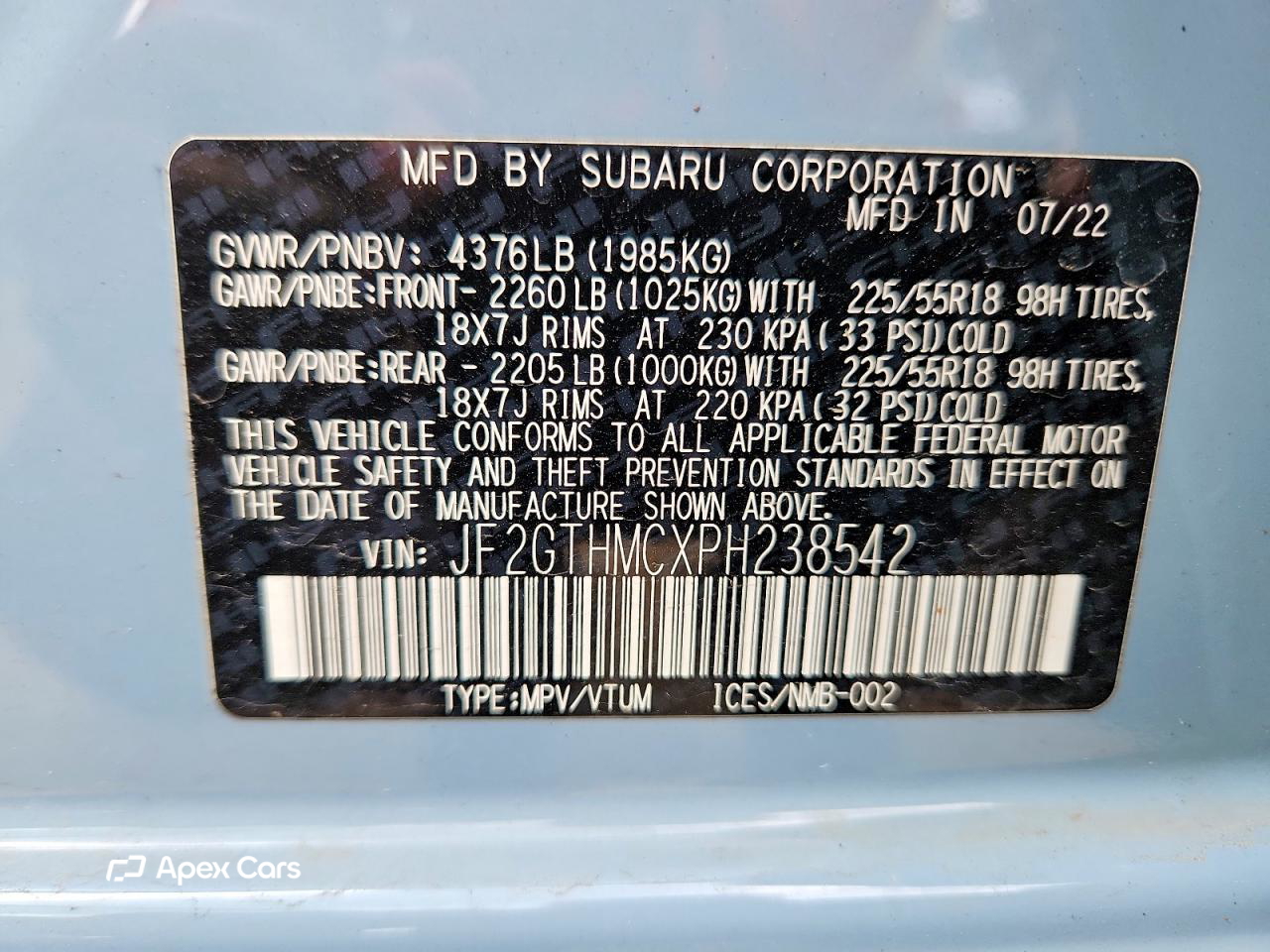 Subaru XV 2023