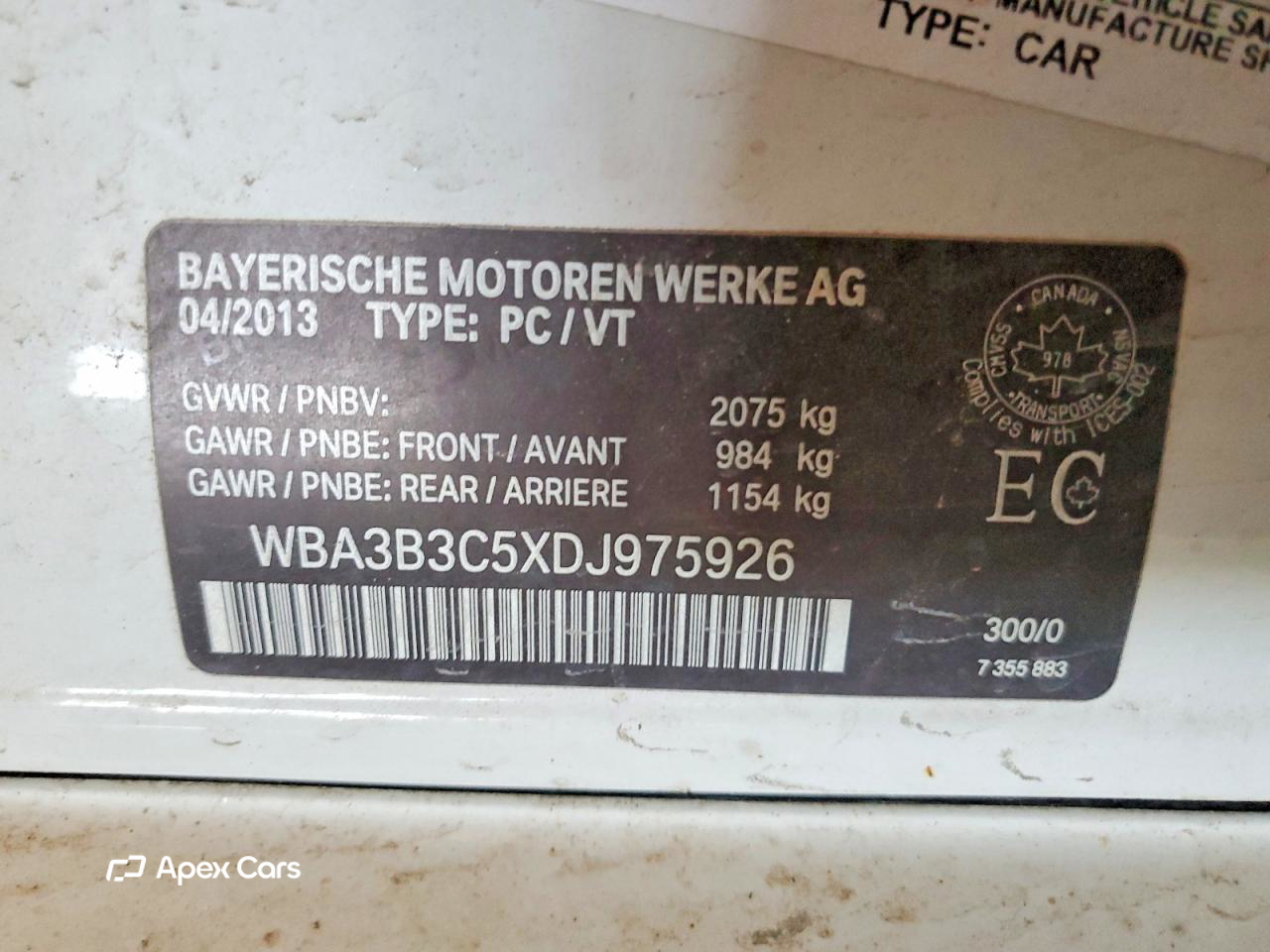 BMW Series 3 2013