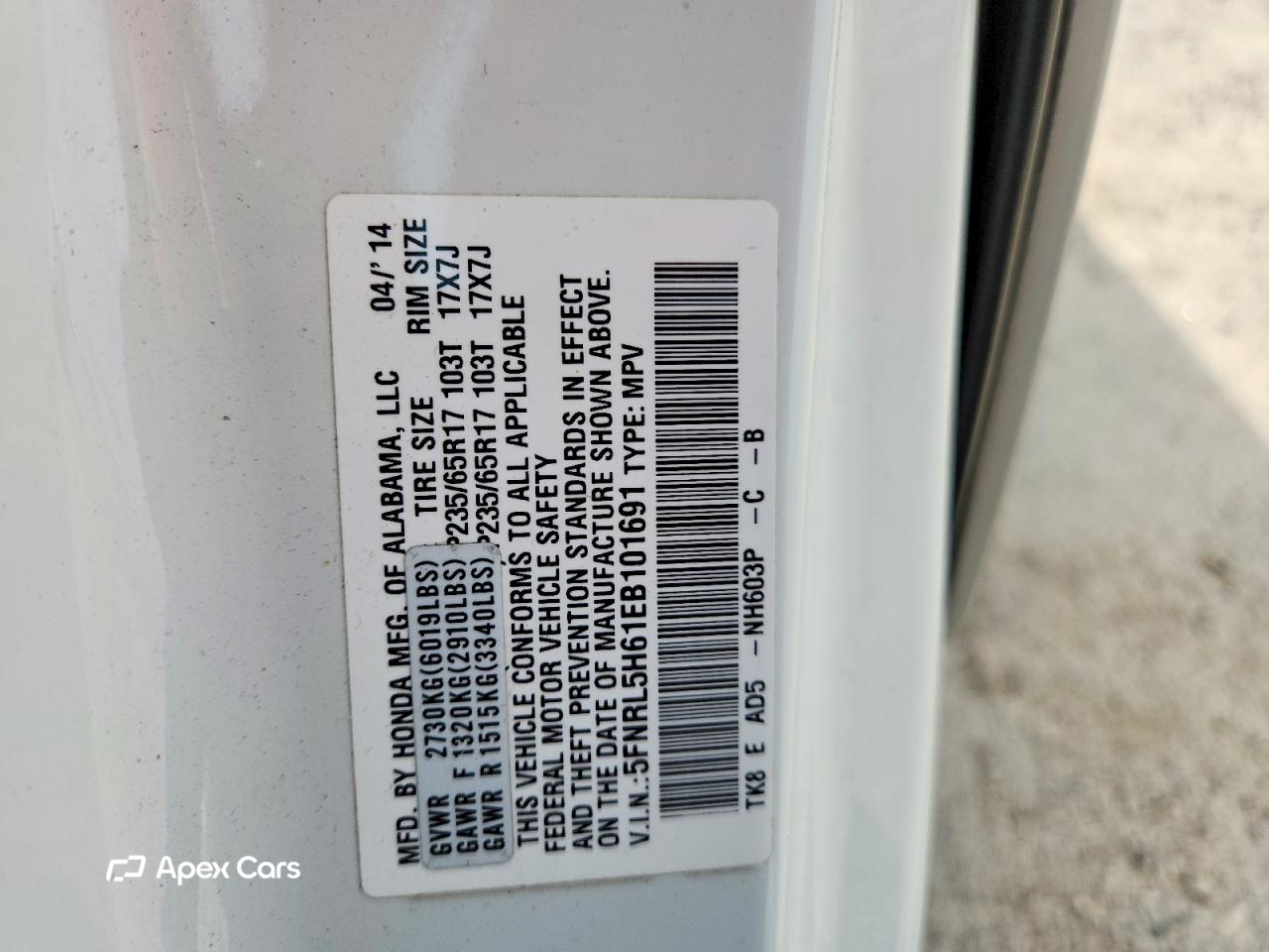 Honda Odyssey 2014