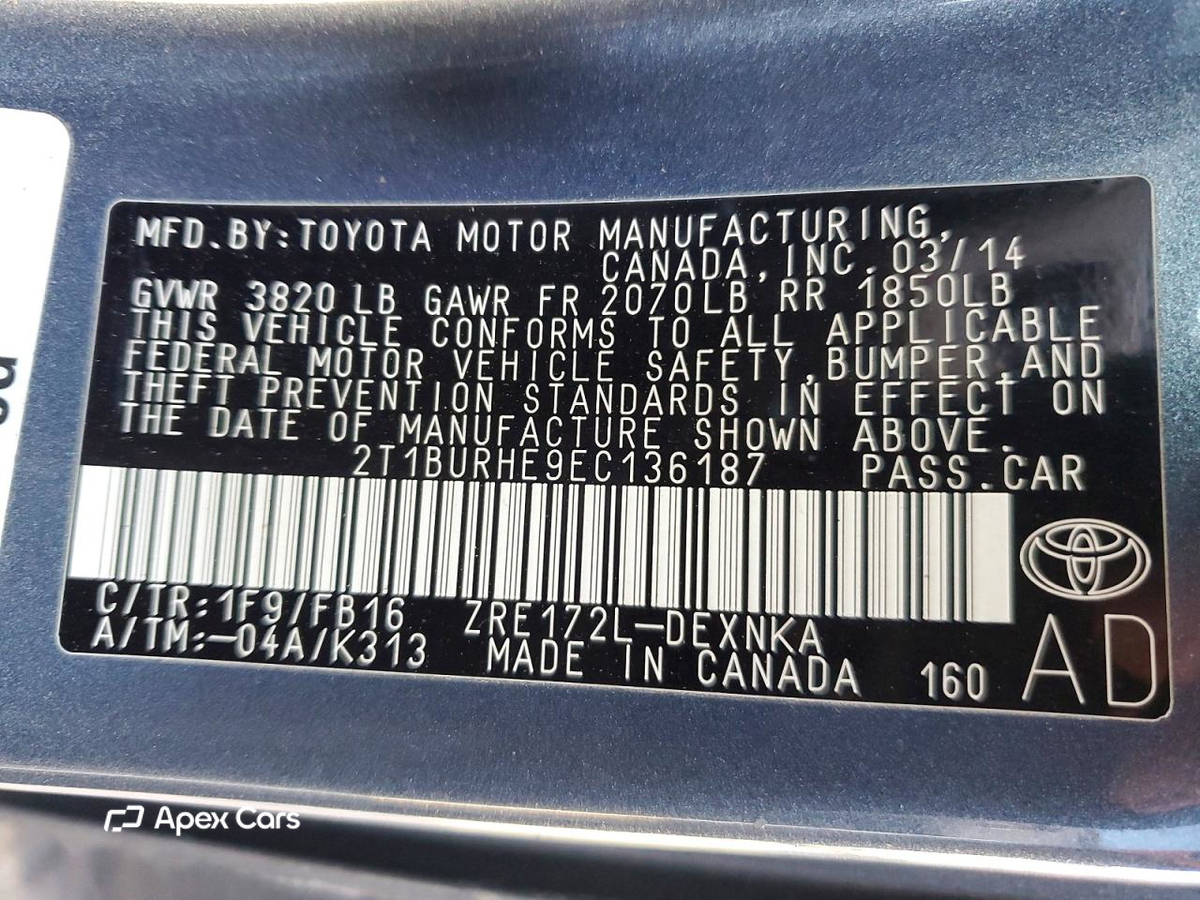Toyota Corolla 2014